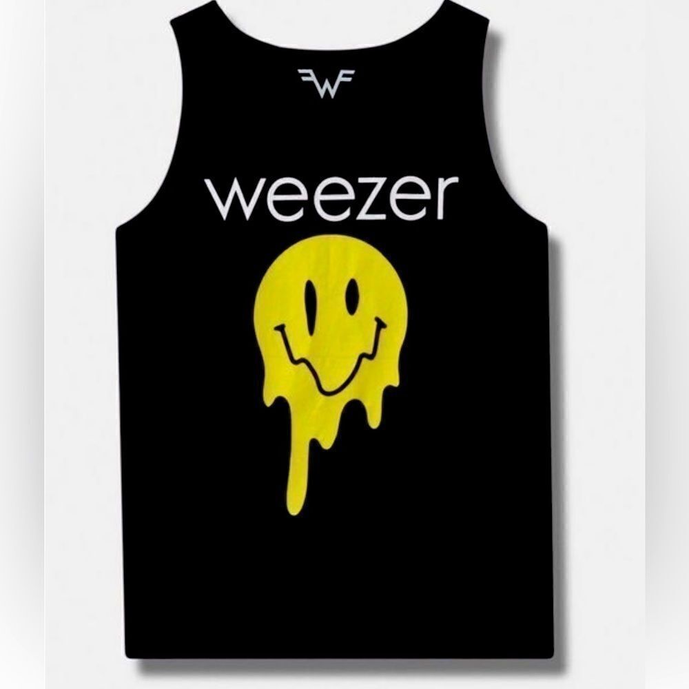 Torrid Women’s Plus Designer Weezer Classic Fit Cotton Crew Tank Top Deep Black